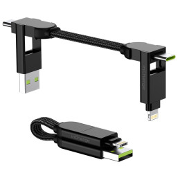 Kabeli za punjenje i sinhronizaciju Rolling Square inCharge X 6v1 crna black