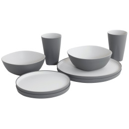 Set posuđa Outwell Gala 2 Person Dinner Set siva Grey Mist