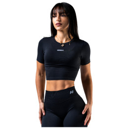 Ženski top Nebbia Seamless Short-Sleeve Top Power crna BLACK