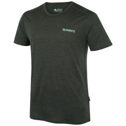 Muška majica Zulu Merino 160 Short 4C Comfy tamno zelena dark green melange
