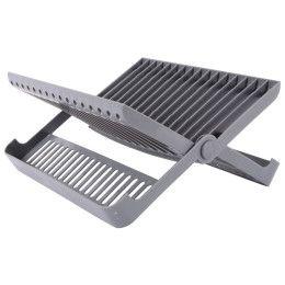 Ocjeđivač za posuđe Bo-Camp Drainage rack foldable siva Grey