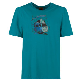 Muška majica E9 Furgo Men's plava Tropical Sea