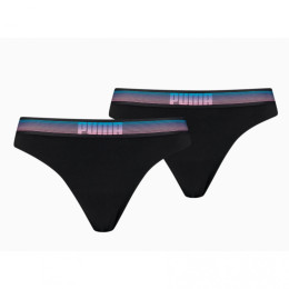 Ženske gaćice Puma Luminous String 2P crna