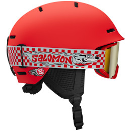 Dječja skijaška kaciga Salomon Player Combo crvena Cherry Tomato