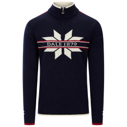 Muški džemper Dale of Norway Nåle Masc. Sweater tamno plava/bijela Marine Offwhite