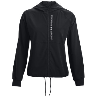 Ženska jakna Under Armour Woven FZ Jacket crna