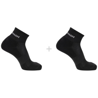 Čarape Salomon Evasion Ankle 2-Pack crna BLACK / BLACK