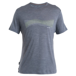 Muške funkcionalne majice Icebreaker Men Merino 125 Cool-Lite™ Sphere III SS Tee Terrain Lines siva