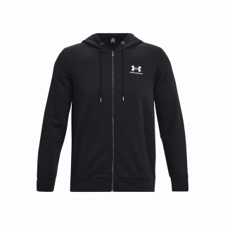 Muška dukserica Under Armour Essential Fleece FZ Hood crna