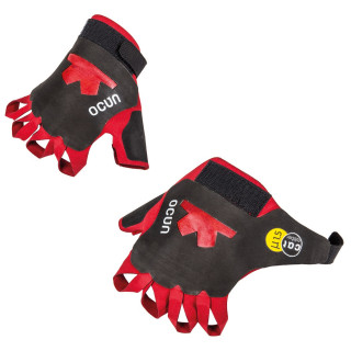 Rukavice za ferate Ocún CRACK GLOVES PRO crna/crvena