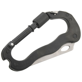 Karabiner Cattara potpuno metalni karabiner 5u1 crna