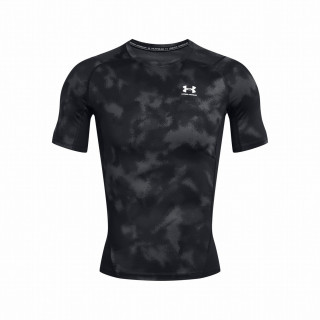 Muške funkcionalne majice Under Armour HG Armour Printed SS crna/siva