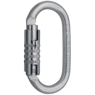 Karabiner Camp Oval Pro 3Lock srebrena