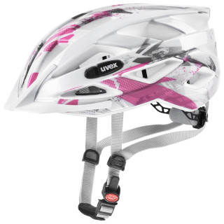 Biciklistička kaciga Uvex Air wing bijela White/Pink