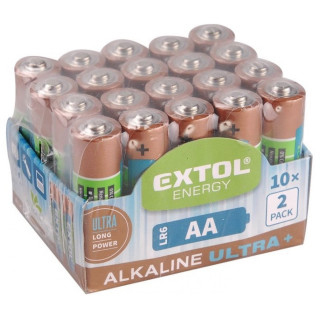 Baterija Extol alkalne AA 20 kom