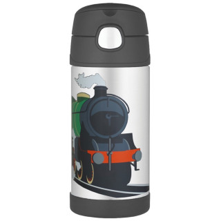 Dječja izotermalna boca Thermos Funtainer Vlak crna Train