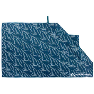 Ručnik za kupanje koji se brzo suši LifeVenture Printed SoftFibre Trek Towel plava GeometricNavy