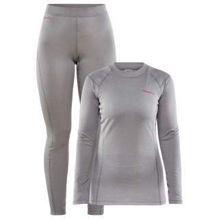 Ženski set Craft Core Warm Baselayer svijetlo siva Monument