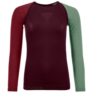 Ženska termo majica Ortovox 120 Comp Light Long Sleeve W crvena DarkWine