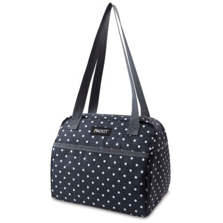 Torba za piknik Packit Hampton crna/bijela Polka Dot