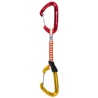 Karabiner za penjanje Climbing Technology Fly-weight EVO set 17 cm DY crvena/žuta