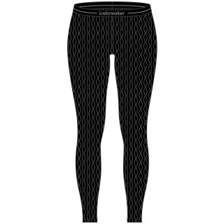 Ženske funkcionalne gaće Icebreaker W Mer 260 Vertex Leggings On-Piste crna/bijela Black/Snow/J