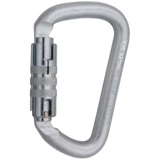 Karabiner Camp Steel D Pro 2Lock srebrena