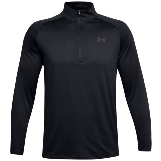 Muške funkcionalne majice Under Armour Tech 2.0 1/2 Zip crna Black//Charcoal