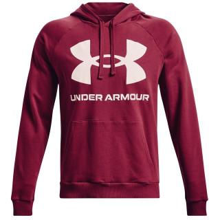 Muška dukserica Under Armour Rival Fleece Big Logo_HD crvena/bijela