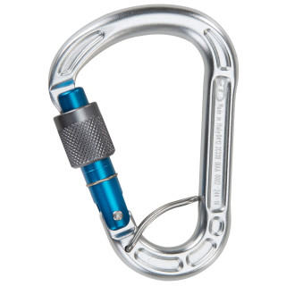 Karabiner Climbing Technology Concept SGL srebrena/plava Polished/ColorGate