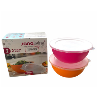 Set zdjela Omada Sanaliving Bowls Set 1,7L + 1,7L & 2x lids