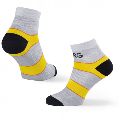 Muške čarape Warg Trail Low Wool siva/žuta SvSedaCernutaCerna