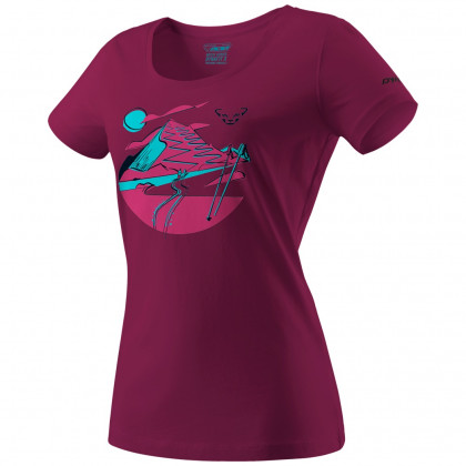 Ženska majica Dynafit Artist Series Co T-Shirt W boja vina BeetRed/Hike