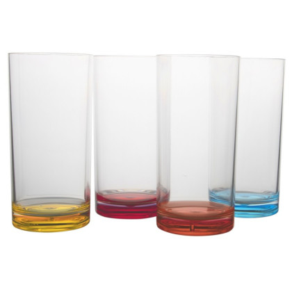 Set čaša Gimex Longdrink Rainbow 4 pcs