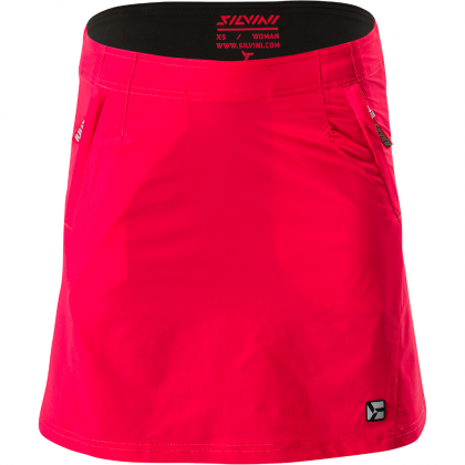 Ženska biciklistička suknja Silvini Invio WS1624 crvena RedOcean