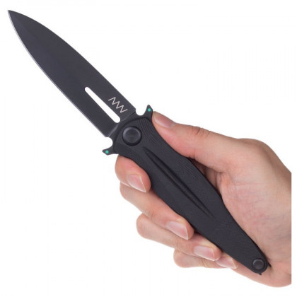 Nož Acta non verba Z400 Liner Lock, G10, Black, Plain Edge