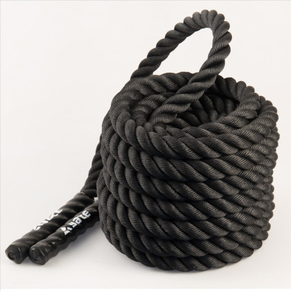 Uže za vježbanje Yate Rope 12m x 3,8cm crna Black