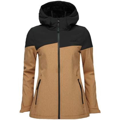 Ženska softshell jakna Loap Ludysa crna /smeđa Brown