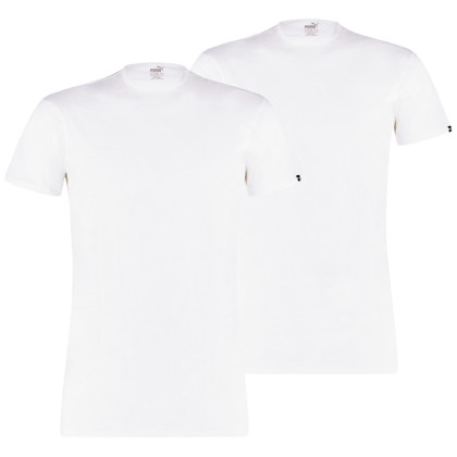 Muška termo majica Puma Basic 2P Crew Tee bijela White