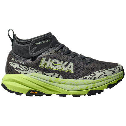 Muške tenisice za trčanje Hoka Speedgoat 6 Mid Gtx siva/zelena Outer Orbit / Lettuce