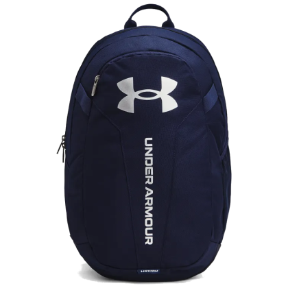 Ruksak Under Armour Hustle Lite Backpack tamno plava Midnight Navy / Midnight Navy / Metallic Silver