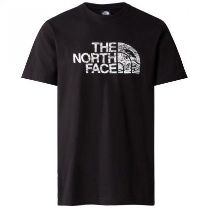 Muška majica The North Face M S/S Woodcut Dome Tee crna Tnf Black