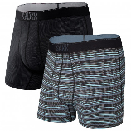 Bokserice Saxx Quest Quick Dry Mesh Boxer Brief Fly 2Pk siva