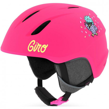Dječija skijaška kaciga Giro Launch Mat ružičasta BrightPink/DiscoBirds
