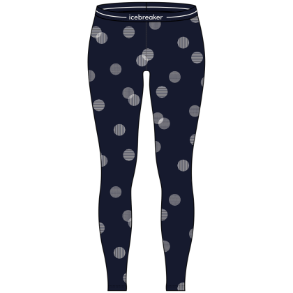 Ženske funkcionalne gaće Icebreaker W Mer 260 Vertex Leggings FallFlakes tamno plava Midnight Navy/Snow/J