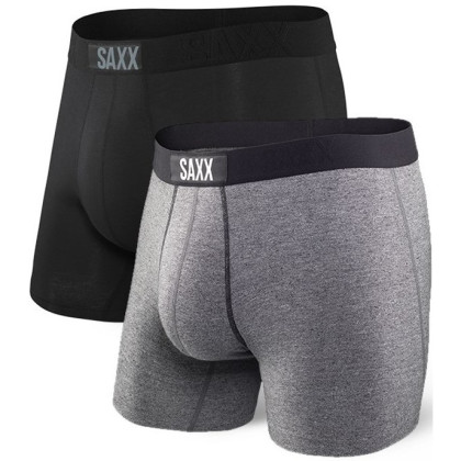 Bokserice Saxx Vibe Boxer Brief 2Pk crna/siva Black/Grey