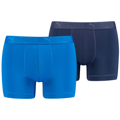 Muške bokserice Puma Sport Microfiber Boxers 2P plava Blue Combo