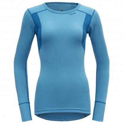Ženska majica Devold Hiking Woman Shirt plava Malibu/Skydiver