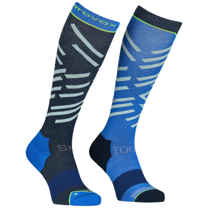 Muške dokoljenice Ortovox Ski Tour Long Socks Men's plava Deep Ocean