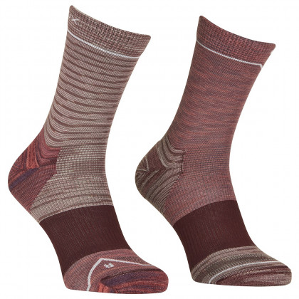 Ženske čarape Ortovox Alpine Mid Socks W Ružičasta/ljubičasta